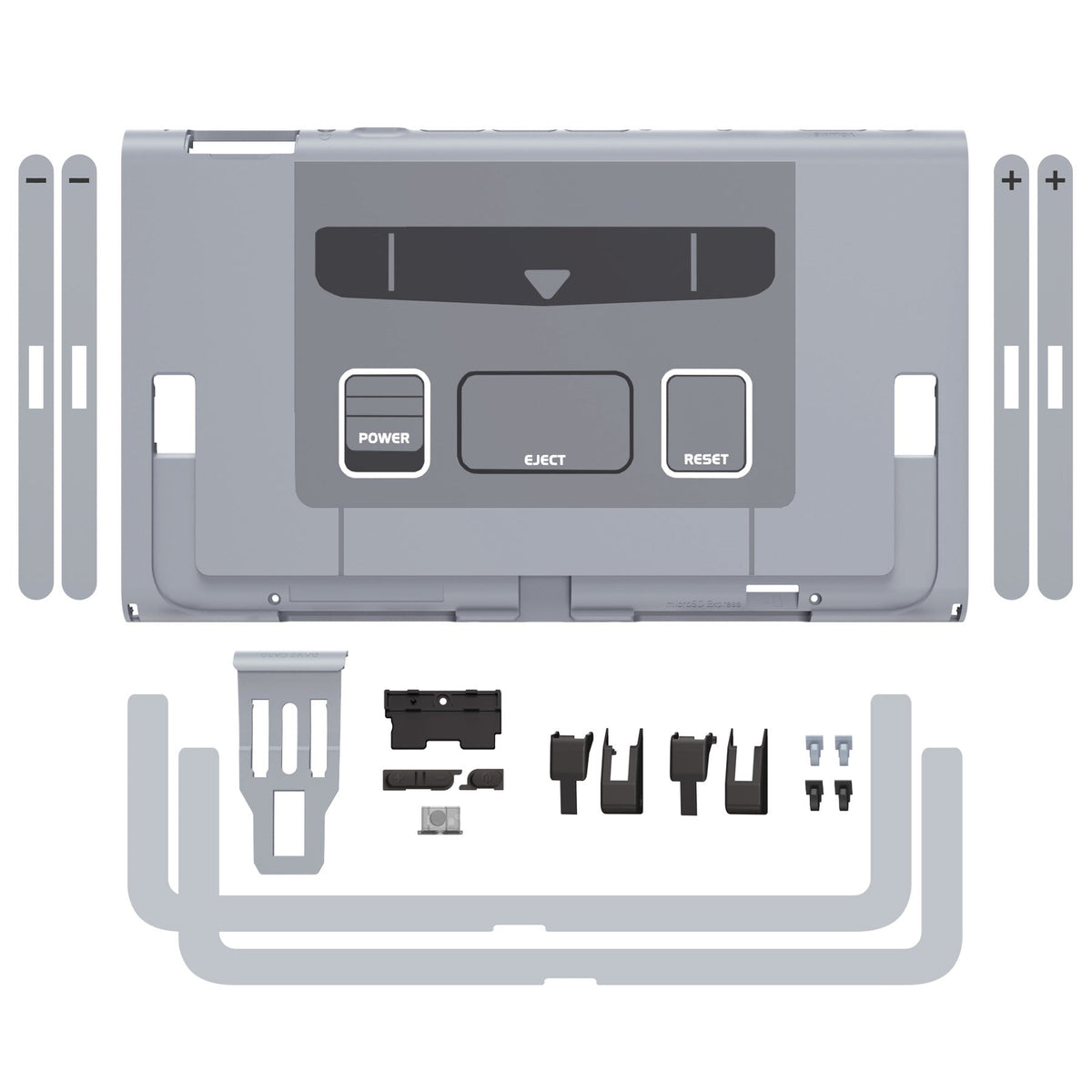 eXtremeRate Replacement DIY Rear Back Plate for Nintendo Switch 2 Handheld Console  (Without Kickstand) - SFC SNES Classic EU Style eXtremeRate