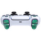 eXtremeRate Replacement Full Set Buttons Compatible with PS5 Controller BDM-030/040 - Chameleon Green Purple eXtremeRate