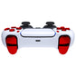 eXtremeRate Replacement Full Set Buttons Compatible with PS5 Controller BDM-030/040 - Chrome Red eXtremeRate