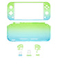 eXtremeRate Retail Gradient Translucent Green Blue DIY Replacement Shell for Nintendo Switch Lite, NSL Handheld Controller Housing with Screen Protector, Custom Case Cover for Nintendo Switch Lite - DLP319