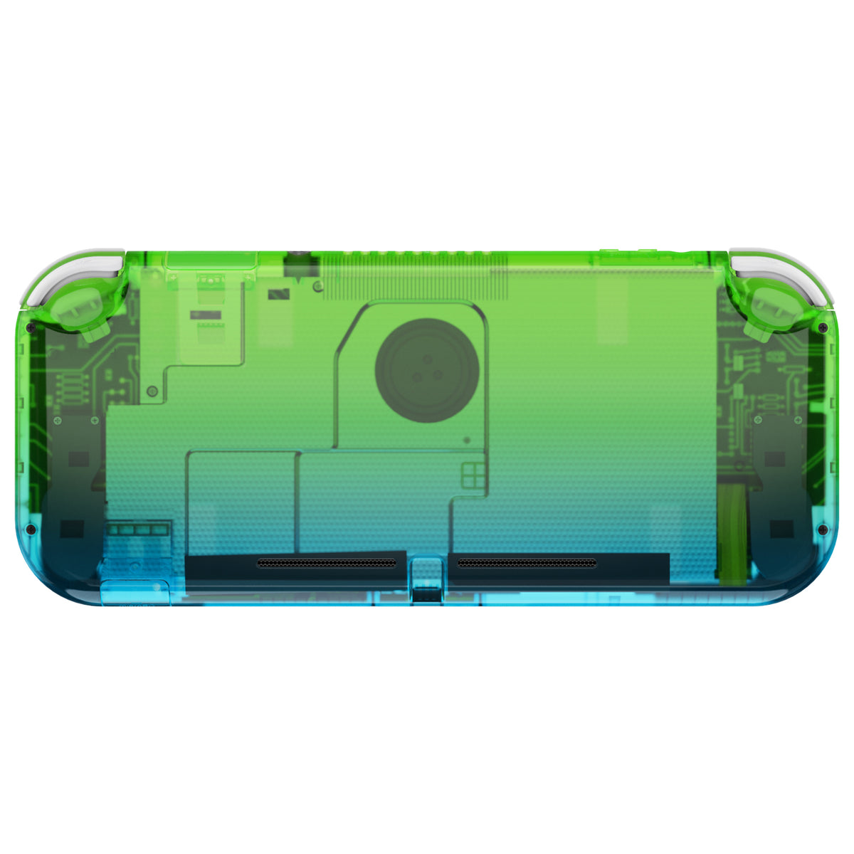 eXtremeRate Retail Gradient Translucent Green Blue DIY Replacement Shell for Nintendo Switch Lite, NSL Handheld Controller Housing with Screen Protector, Custom Case Cover for Nintendo Switch Lite - DLP319