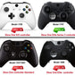 eXtremeRate Retail Green Storm Faceplate Cover, Soft Touch Front Housing Shell Case Replacement Kit for Xbox One Elite Series 2 Controller Model 1797 - Thumbstick Accent Rings Included - ELT145