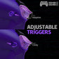 eXtremeRate RISE4 Plus MAX Back Paddles Kit with Clicky Trigger Stops & Rubberized Grip for PS5 Controller BDM-010/020 - Galactic Purple