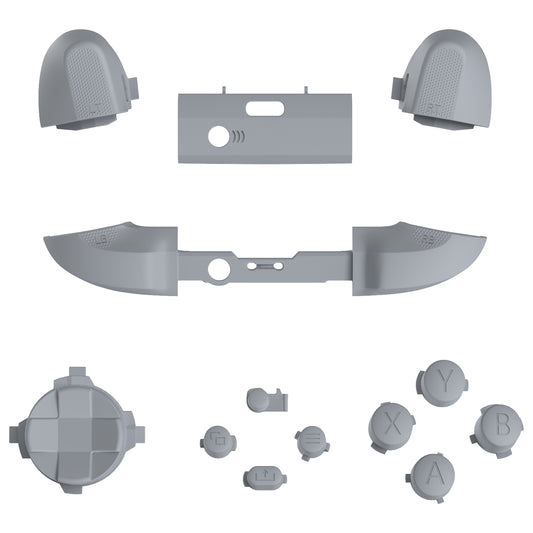eXtremeRate Replacement Full Set Buttons for Xbox Series X & S Controller - New Hope Gray