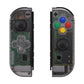 eXtremeRate Dpad Version Replacement Full Set Shell Case with Buttons for Joycon of NS Switch - Clear Black