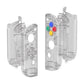 eXtremeRate Dpad Version Replacement Full Set Shell Case with Buttons for Joycon of NS Switch - Clear Black