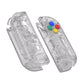 eXtremeRate Dpad Version Replacement Full Set Shell Case with Buttons for Joycon of NS Switch - Clear Black