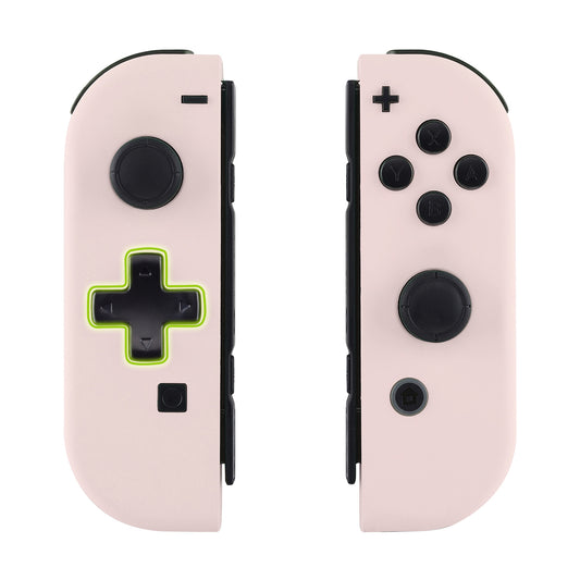 eXtremeRate Dpad Version Replacement Full Set Shell Case with Buttons for Joycon of NS Switch - Cherry Blossoms Pink