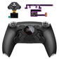 eXtremeRate SPARK Back Paddles Kit with OLED Display & Clicky Trigger Stops & Ergonomic Grips for PS5 Controller BDM-010/020 - Rubberized Black