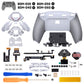 eXtremeRate SPARK Back Paddles Kit with OLED Display & Clicky Trigger Stops & Ergonomic Grips for PS5 Controller BDM-030/040/050/060 - Rubberized Solid White & Gray