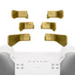 eXtremeRate Retail Metalic Hero Gold 6in1 Replacement Interchangeable Swift Back Paddles for Xbox One Elite & Elite Series 2 Controller