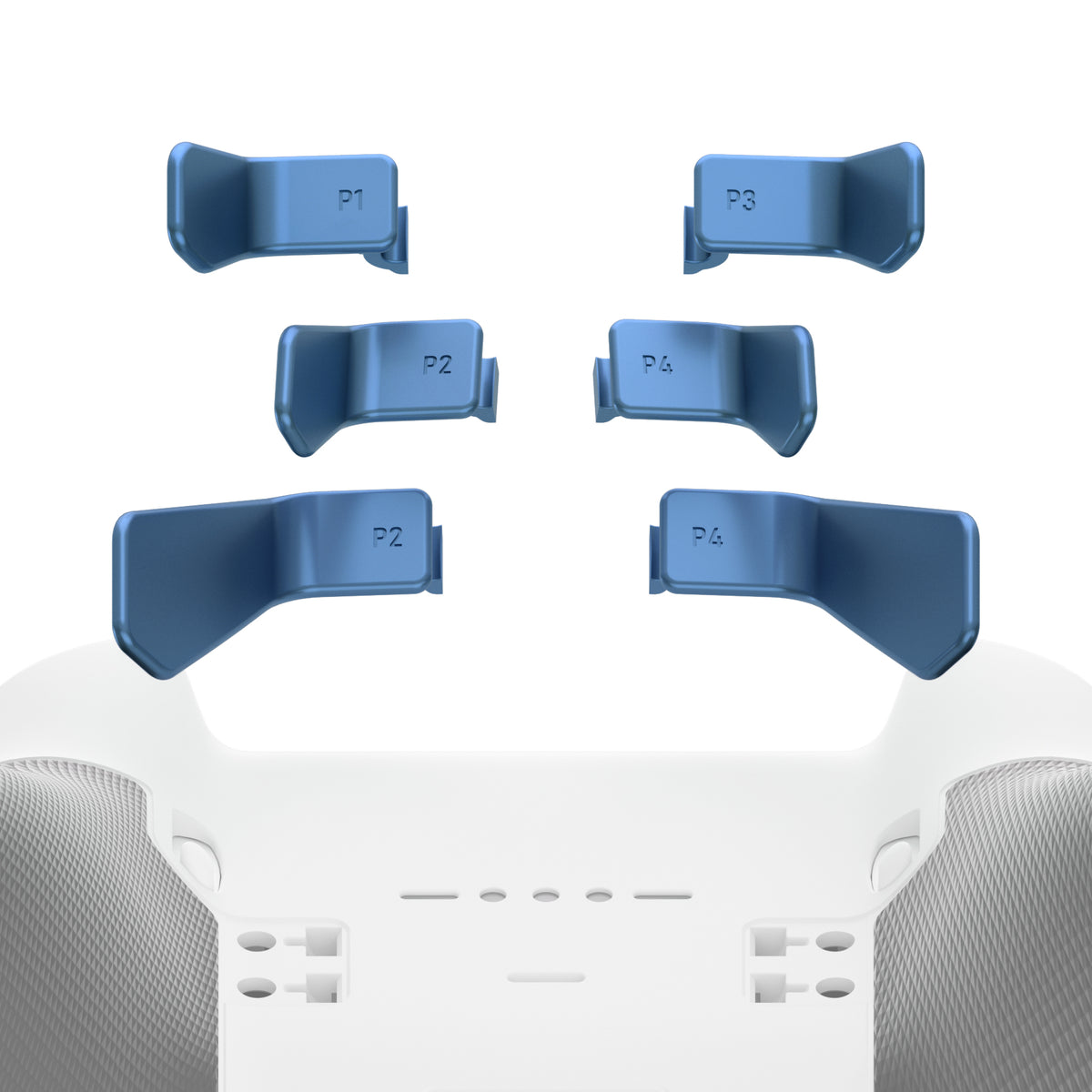 eXtremeRate Retail Metalic Neptune Blue 6in1 Replacement Interchangeable Swift Back Paddles for Xbox One Elite & Elite Series 2 Controller