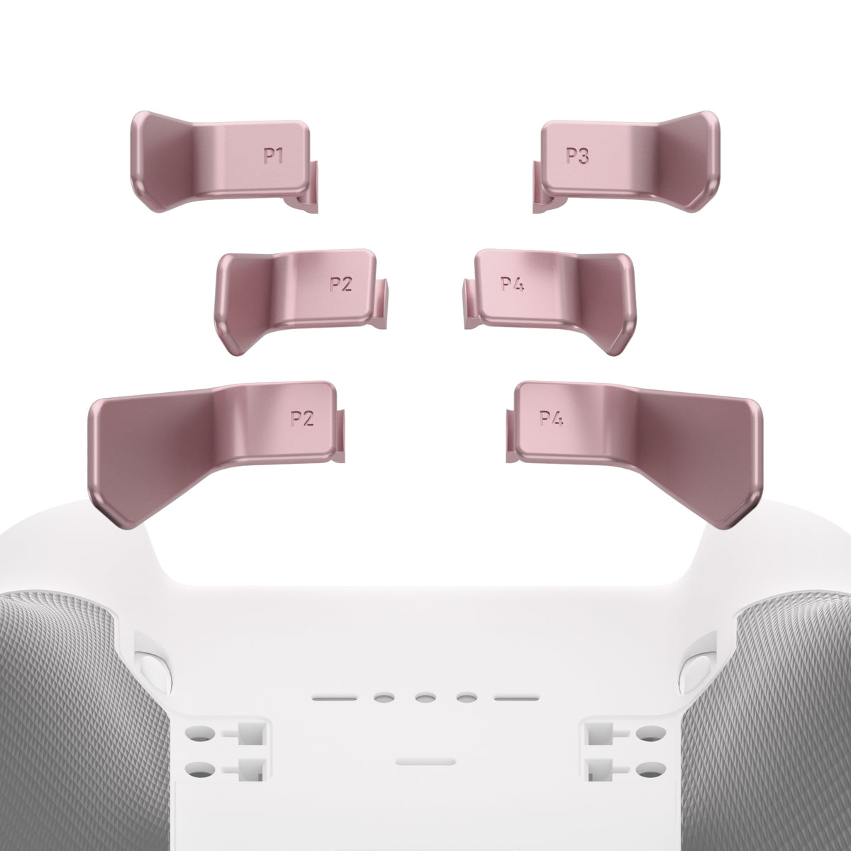 eXtremeRate Retail Metalic Rose Gold 6in1 Replacement Interchangeable Swift Back Paddles for Xbox One Elite & Elite Series 2 Controller