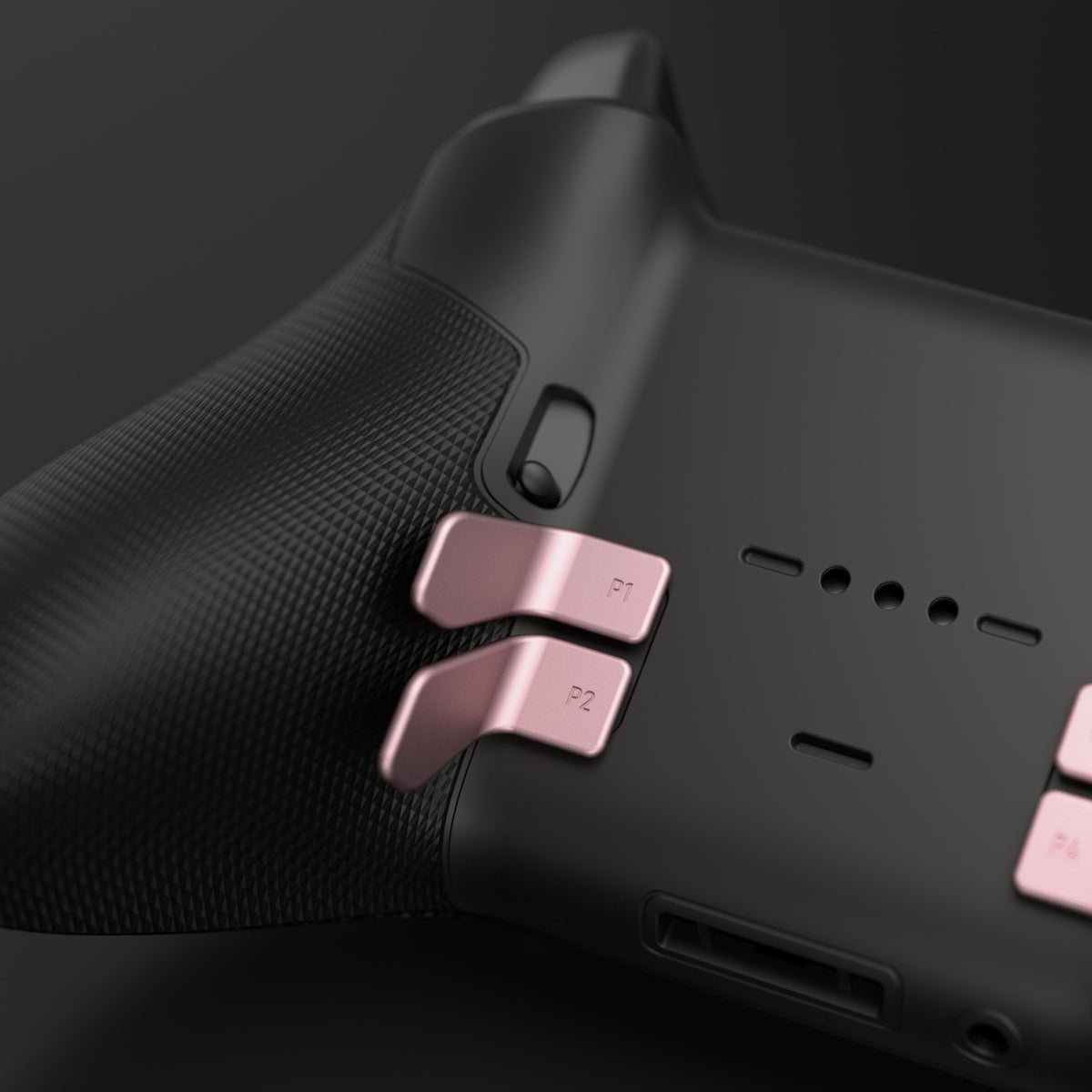 eXtremeRate Retail Metalic Rose Gold 6in1 Replacement Interchangeable Swift Back Paddles for Xbox One Elite & Elite Series 2 Controller