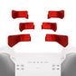 eXtremeRate Retail Metalic Scarlet Red 6in1 Replacement Interchangeable Swift Back Paddles for Xbox One Elite & Elite Series 2 Controller