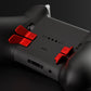 eXtremeRate Retail Metalic Scarlet Red 6in1 Replacement Interchangeable Swift Back Paddles for Xbox One Elite & Elite Series 2 Controller