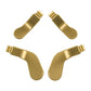 eXtremeRate Retail 4 pcs Metallic Hero Gold Replacement Stainless Steel Paddles for Xbox One Elite Controller Seies 2 - IL318