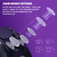 eXtremeRate ThumbsGear V3 Interchangeable Ergonomic Thumbstick for PS5 Edge & PS5 & PS4 Controller - Clear