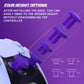eXtremeRate ThumbsGear V3 Interchangeable Ergonomic Thumbstick for PS5 Edge & PS5 & PS4 Controller - Purple