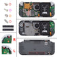 eXtremeRate Retail Clear Black DIY Replacement Shell for NS Switch Lite, NSL Handheld Controller Housing w/ Screen Protector, Custom Case Cover for NS Switch Lite - DLM509