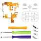 eXtremeRate Multi-Colors Luminated Buttons DFS LED Kit for NS Switch  & Switch OLED Model Joycon - White