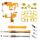 7 Colors 9 Modes NS Joycon DFS LED Kit, Multi-Colors Luminated Chrome Gold Classical Symbols ABXY Trigger Face Button for NS Switch JoyCon Controller - Joycon NOT Included - NSLED016G2 eXtremeRate