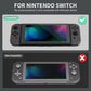eXtremeRate Retail 2 Pack Gray Border Transparent HD Clear Saver Protector Film, Tempered Glass Screen Protector for Nintendo Switch [Anti-Scratch, Anti-Fingerprint, Shatterproof, Bubble-Free] - NSPJ0707