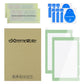 eXtremeRate 2 Pack Transparent HD Clear Tempered Glass Screen Protector for Nintendo Switch - Matcha Green Border