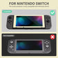 eXtremeRate Retail 2 Pack Antique Yellow Border Transparent HD Clear Saver Protector Film, Tempered Glass Screen Protector for Nintendo Switch [Anti-Scratch, Anti-Fingerprint, Shatterproof, Bubble-Free] - NSPJ0713