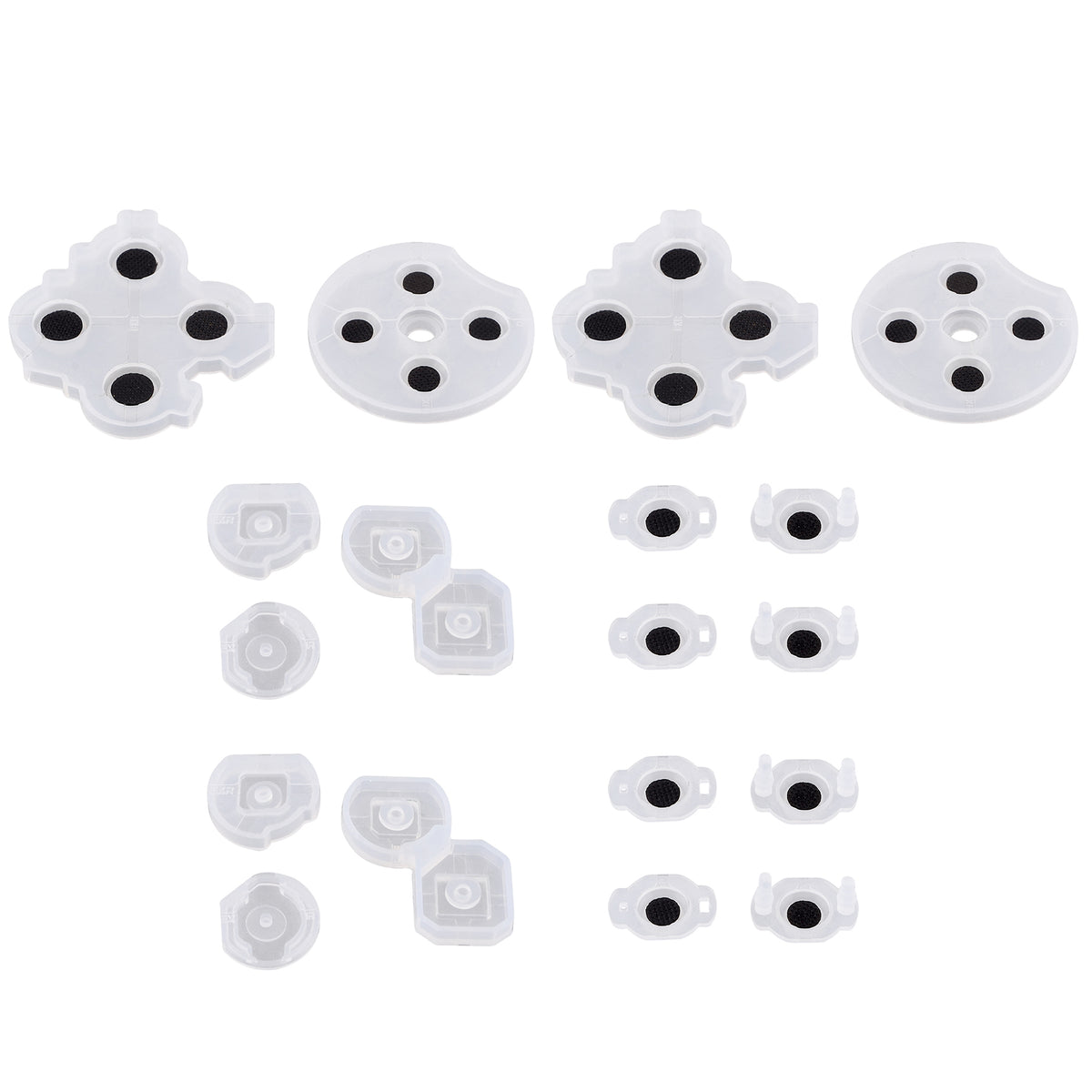 eXtremeRate 18 pcs Replacement Silicone Rubber Conductive Button Pads for eXtremeRate DTFS LED Kit Compatible with NS Switch Pro Controller