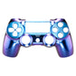 eXtremeRate Replacement Front Housing Shell for PS4 Controller JDM-001/011/020 - Chameleon Purple Blue