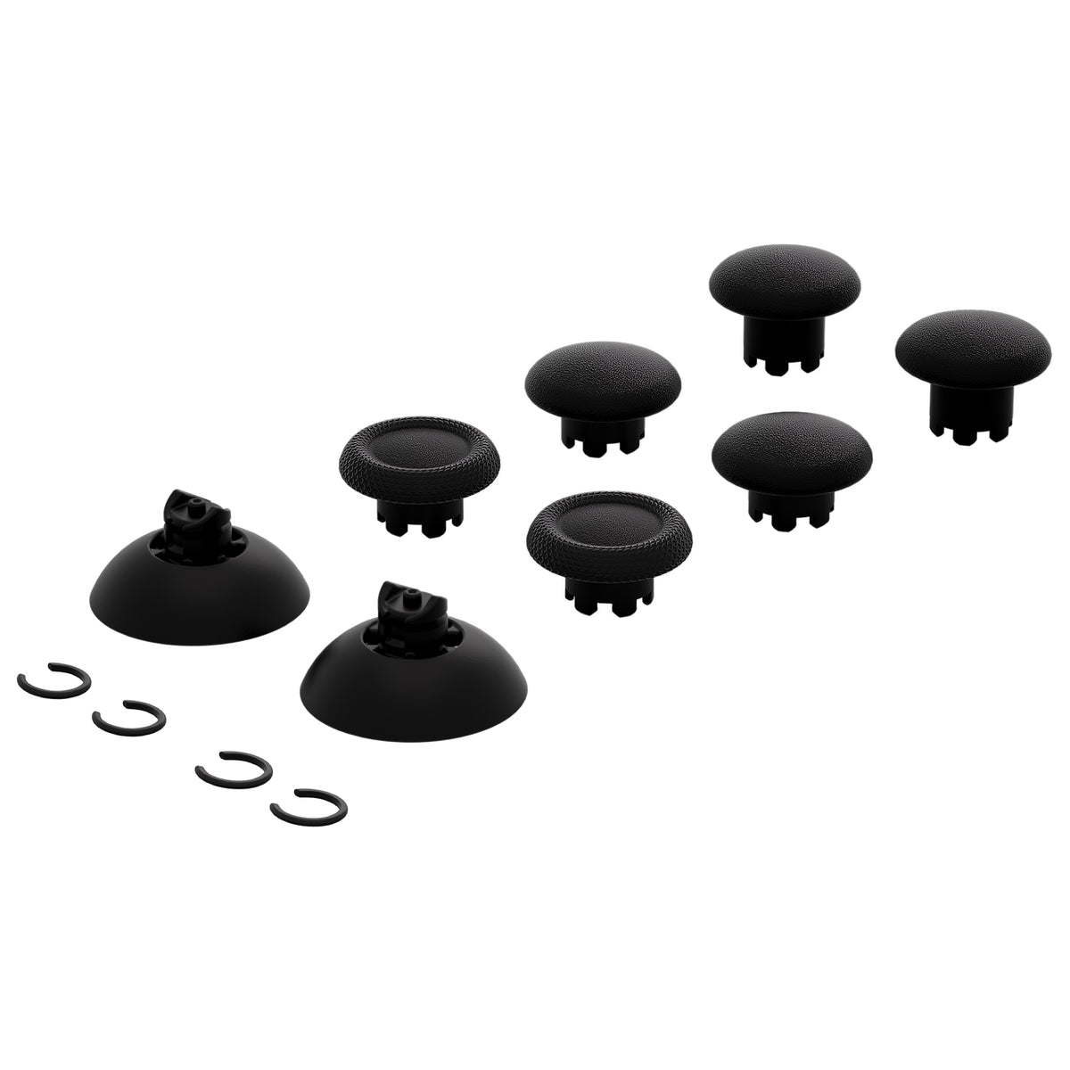 eXtremeRate EDGE Sticks Replacement Interchangeable Thumbsticks for PS5 & PS5 Edge & PS4 All Model Controllers - Black