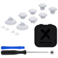 eXtremeRate EDGE Sticks Replacement Interchangeable Thumbsticks for PS5 & PS5 Edge & PS4 All Model Controllers - Robot White