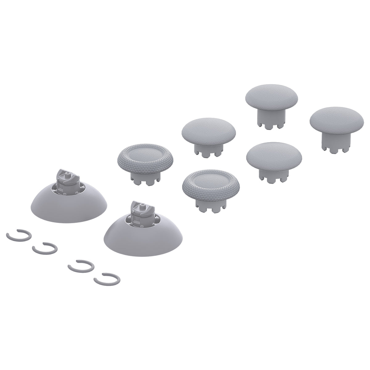 eXtremeRate EDGE Sticks Replacement Interchangeable Thumbsticks for PS5 & PS5 Edge & PS4 All Model Controllers - New Hope Gray