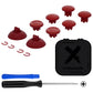 eXtremeRate EDGE Sticks Replacement Interchangeable Thumbsticks for PS5 & PS5 Edge & PS4 All Model Controllers - Carmine Red