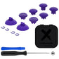 eXtremeRate EDGE Sticks Replacement Interchangeable Thumbsticks for PS5 & PS5 Edge & PS4 All Model Controllers - Purple
