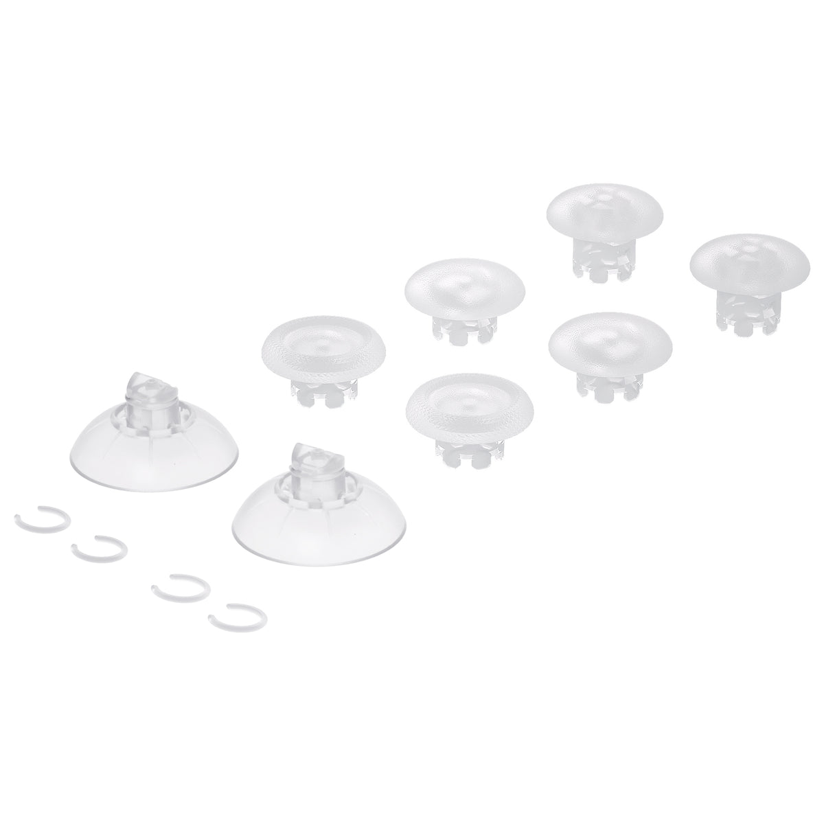 eXtremeRate EDGE Sticks Replacement Interchangeable Thumbsticks for PS5 & PS5 Edge & PS4 All Model Controllers - Clear
