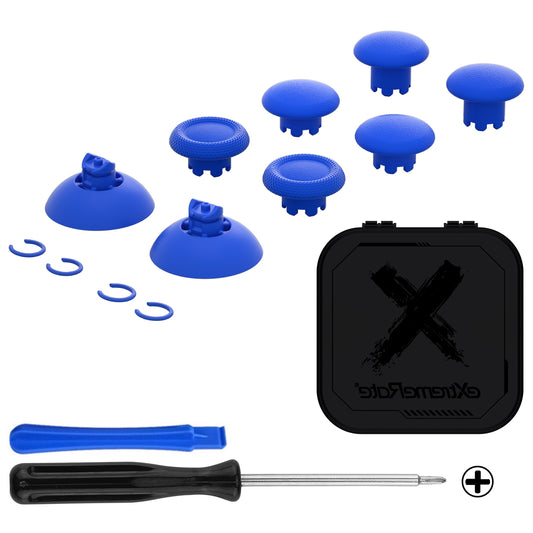 eXtremeRate EDGE Sticks Replacement Interchangeable Thumbsticks for PS5 & PS5 Edge & PS4 All Model Controllers - Blue