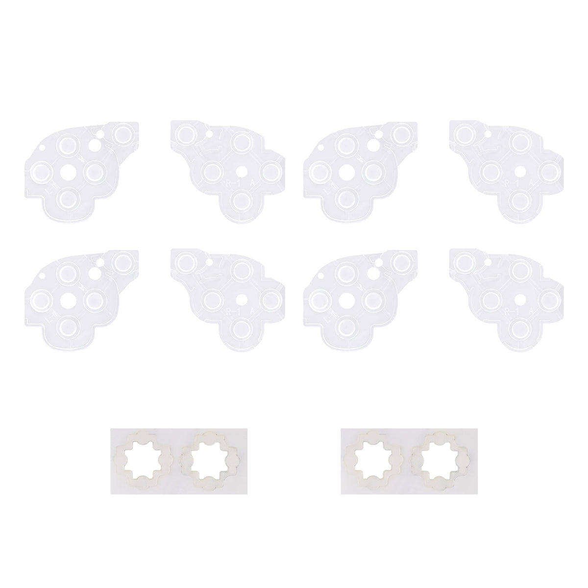 eXtremeRate 8 pcs Replacement Silicone Rubber ABXY & Dpad Button Pads for eXtremeRate Face Clicky Kit Compatible with Steam Deck LCD & OLED eXtremeRate