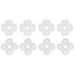eXtremeRate 8 pcs Replacement Silicone Rubber ABXY & Dpad Button Pads for eXtremeRate Face Clicky Kit Compatible with PS5 Controller BDM-010/020/030/040/050