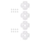 eXtremeRate 20 pcs Replacement Silicone Rubber ABXY & Dpad Button Pads for eXtremeRate Face Clicky Kit Compatible with PS5 Controller BDM-010/020/030/040/050