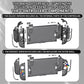 eXtremeRate DIY Replacement Full Set Shells with Buttons for Nintendo Switch 2 - Deluxe Version - Clear Slate Black