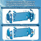 eXtremeRate DIY Replacement Full Set Shells with Buttons for Nintendo Switch 2 - Deluxe Version - Clear Blue