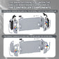 eXtremeRate DIY Replacement Full Set Shells with Buttons for Nintendo Switch 2 - Deluxe Version - New Hope Gray