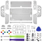 eXtremeRate Custom Replacement Full Set Shell with Buttons for Nintendo Switch OLED - Clear Black