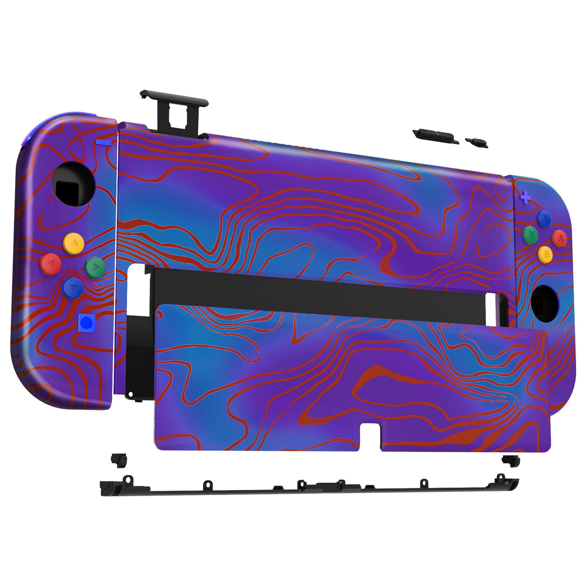 eXtremeRate Custom Replacement Full Set Shell with Buttons for Nintendo Switch OLED - Damascuscamo