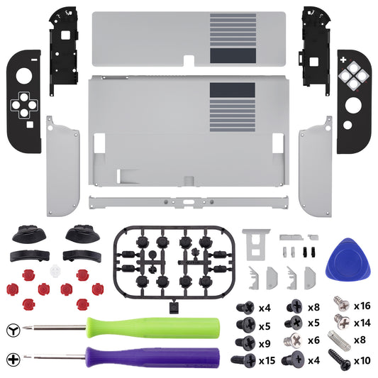 eXtremeRate Custom Replacement Full Set Shell with Buttons for Nintendo Switch OLED - Classic NES Style