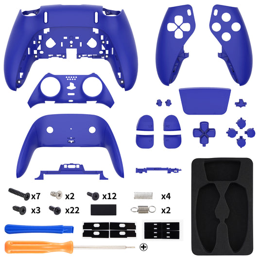 eXtremeRate Replacement Full Set Shells with Buttons Compatible with PS5 Edge Controller - Dream Blue