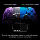 Replacement Full Set Shells with Buttons Compatible with PS5 Edge Controller - Chameleon Purple Blue eXtremeRate