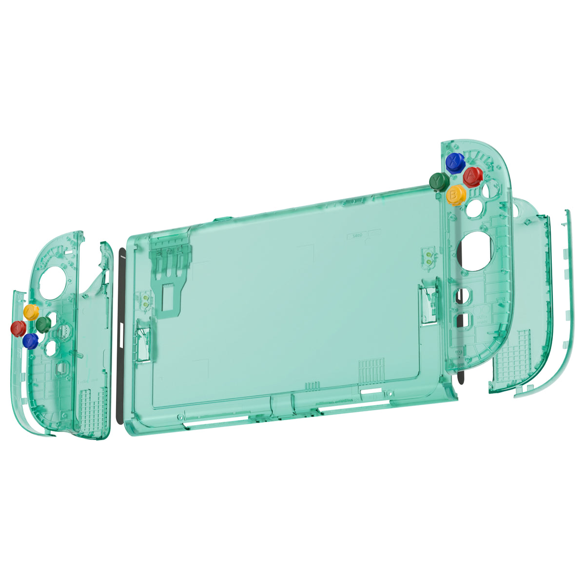 eXtremeRate DIY Replacement Full Set Shells with Buttons for Nintendo Switch 2 - Essence Version - Emerald Green